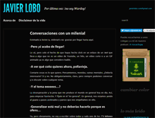 Tablet Screenshot of javierlobo.com